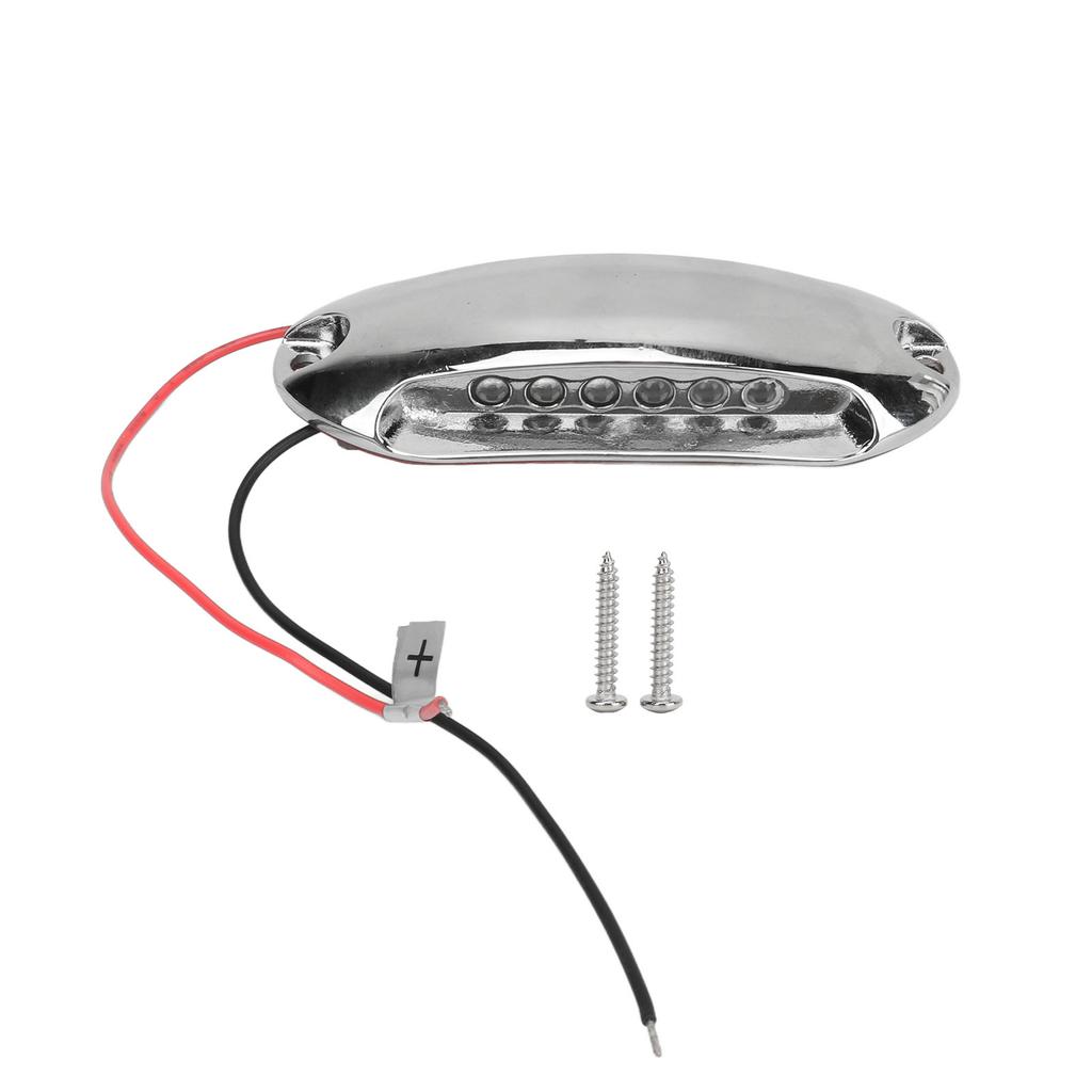 LED Deck Lights 12V Flicker Free Shock Resistant Stainless Steel IP67 Waterproof White Light Boat Dock Light for Yacht