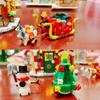 Mini Building Block Christmas House Set DIY City Street View House Sleigh Assembled Ornaments Children's Educational Toy Gift No Box
