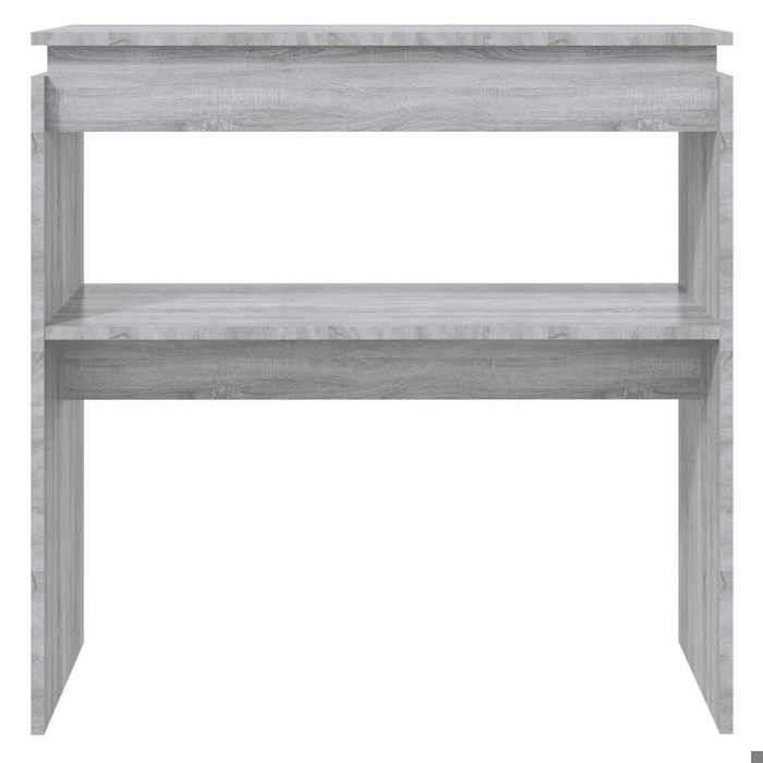 VidaXL Console Table Sonoma Grey 80x30x80 Cm Engineered Wood 815217