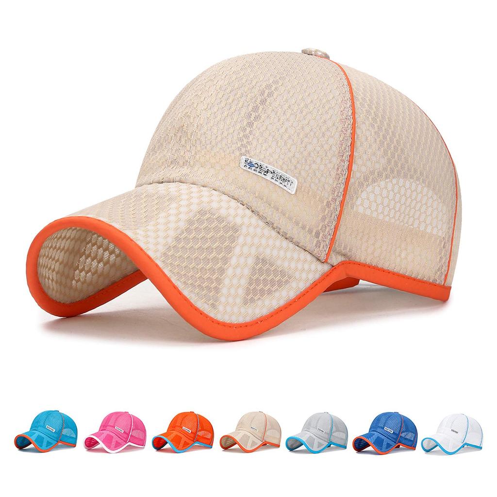 Panegy Mesh Cap for Boys and Sun UV Beige Kids' Girls, Protection, Protection, Lightweight, Breathable, Adjustable, Stylish,