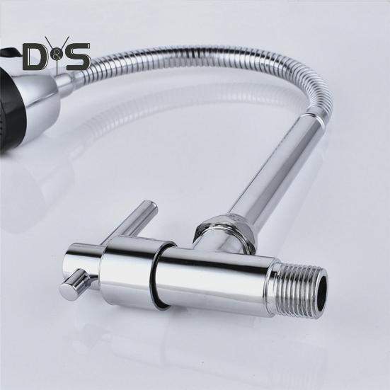 Смеситель для кухонной мойки, вращающийся на 360 градусов, универсальный, простой в установке, с одним отверстием и одной ручкой, для холодной воды, кухонный кран