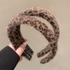 1pc Exquisite Fashion Leopard Print Plush Headband with Antique Style Wide Edge Headband Sweet Cool Girl Daily Styling Headwear