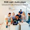 A80 Портативный уличный динамик BT Водонепроницаемый RGB Дыхательный светильник Сабвуфер Портативный беспроводной маленький