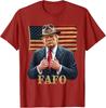 Трамп FAFO F Around Find Out Винтажная унисекс футболка с флагом США