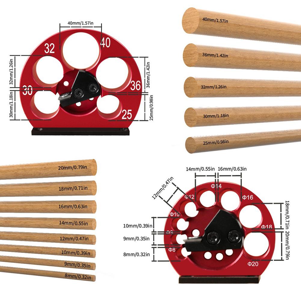 Adjustable Dowel Cutter Dowel Maker Jig Woodworking Tool