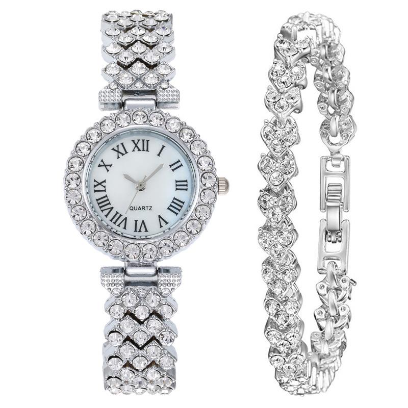 Модные Простые Популярные Римские Кварцевые Часы со Стальным Ремешком