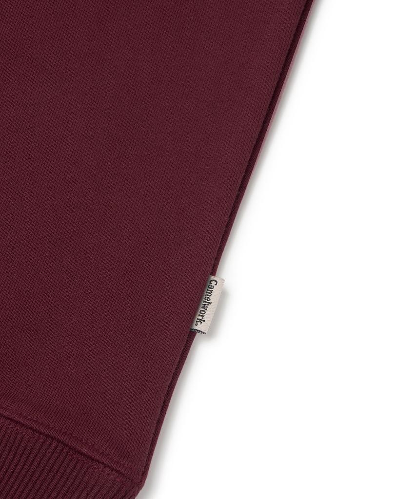 CAMEL WORK No.413 Caw Basic Logo Sweatshirt (Burgundy)