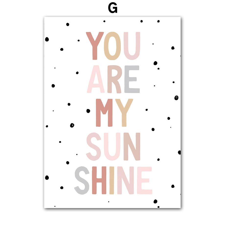 Весенние облака, радуги, подсолнухи, бабочки, цифры, постеры, принты, мультфильмы, настенное искусство, холст, картина, скандинавские девушки, декор детской комнаты