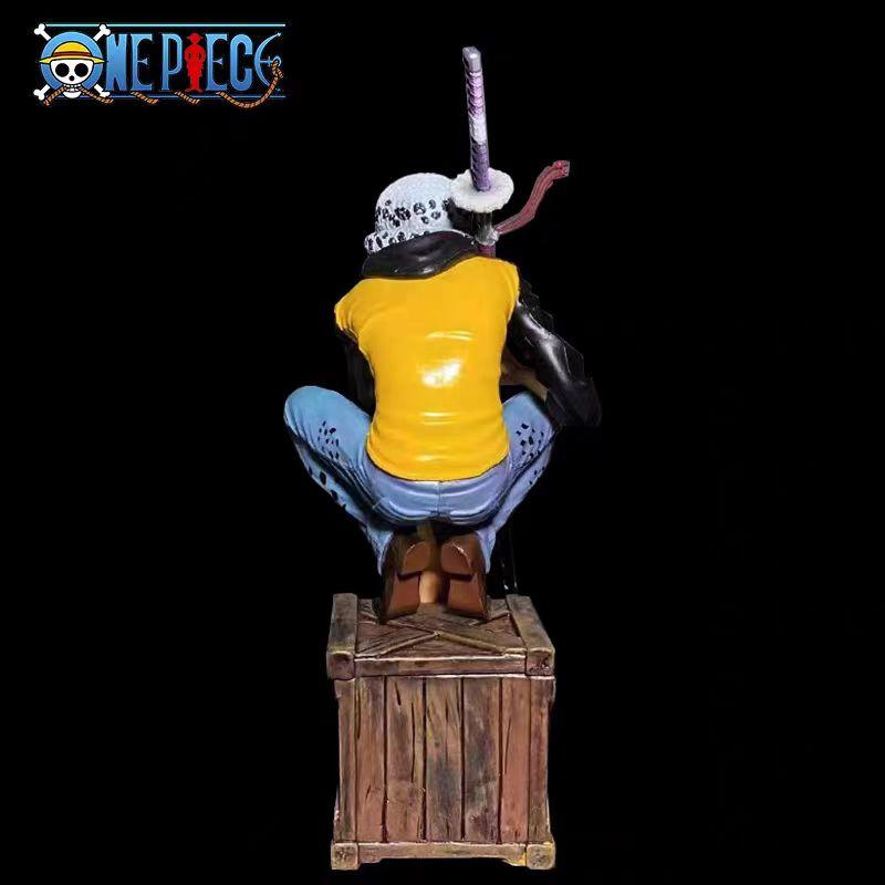 20 см Аниме Фигурка One Piece Приседающий Остров Призраков Трафальгар Д. Закон о воде Фигурки Сцена ПВХ Модель Статуя Украшение Игрушки Подарок