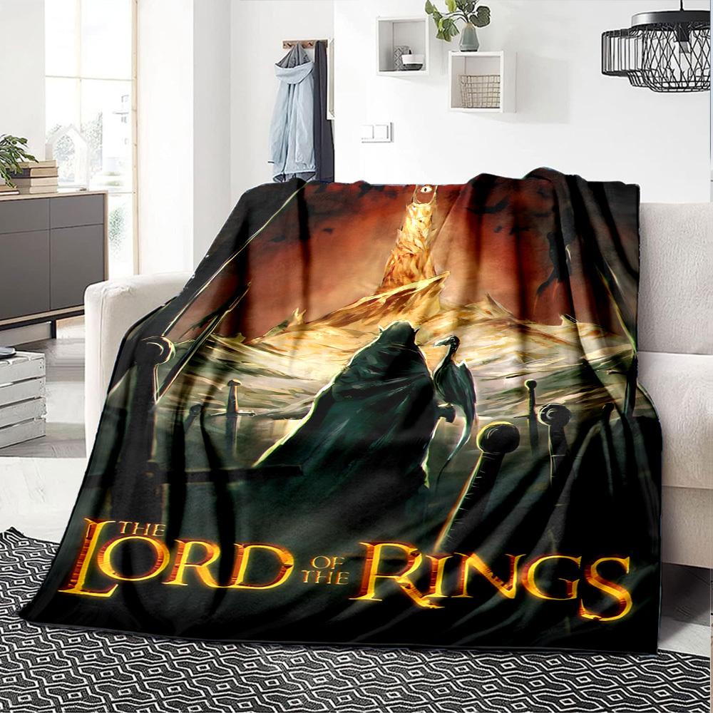 1pc The Lord of the Rings Flannel Blanket Soft Warm Throw for Home, Office, Travel, All-Season Cozy Bedding Gift L1378