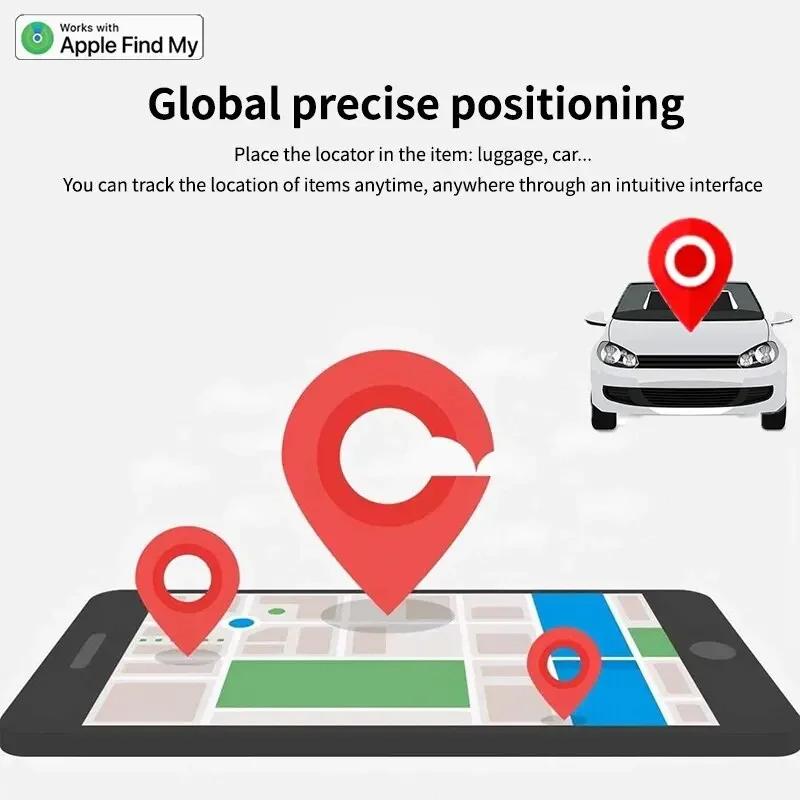 Умный Bluetooth GPS трекер-локатор Работает с приложением Apple Find My Устройство-напоминание против потери Ключ Кошелек Сумка Ключ от машины Поиск питомца