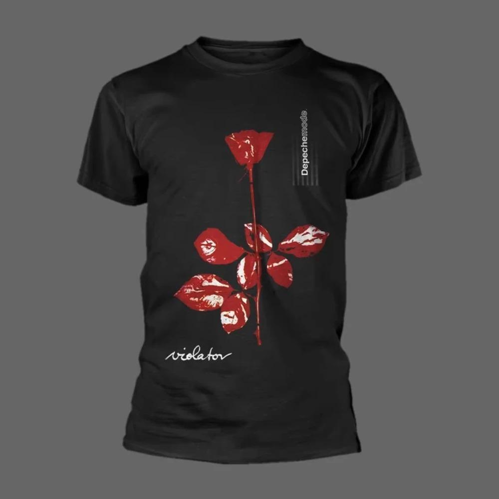 2026 Новая Горячая Распродажа Depeche Mode - Violator Периферийный Принт Летние Хлопковые Мужские и Женские Футболки Унисекс Короткий Рукав Хип-Хоп Уличная Одежда