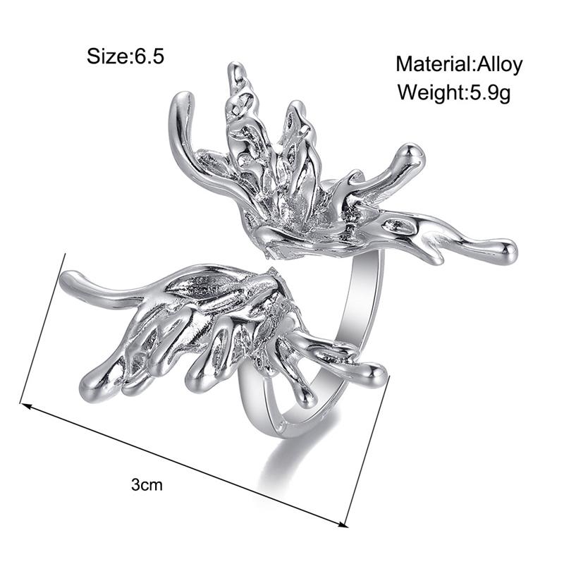 Винтажные регулируемые женские кольца из металлического сплава в стиле панк с бабочкой, аниме, кольцо с насекомыми, готические украшения