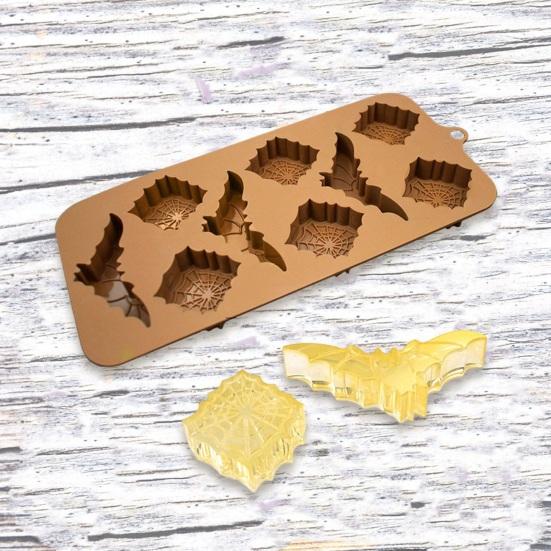 Форма для выпечки десерта Yousheng, пищевая термостойкая силиконовая форма для Хэллоуина, тыквы, призрака, форма для шоколадных конфет, печенья