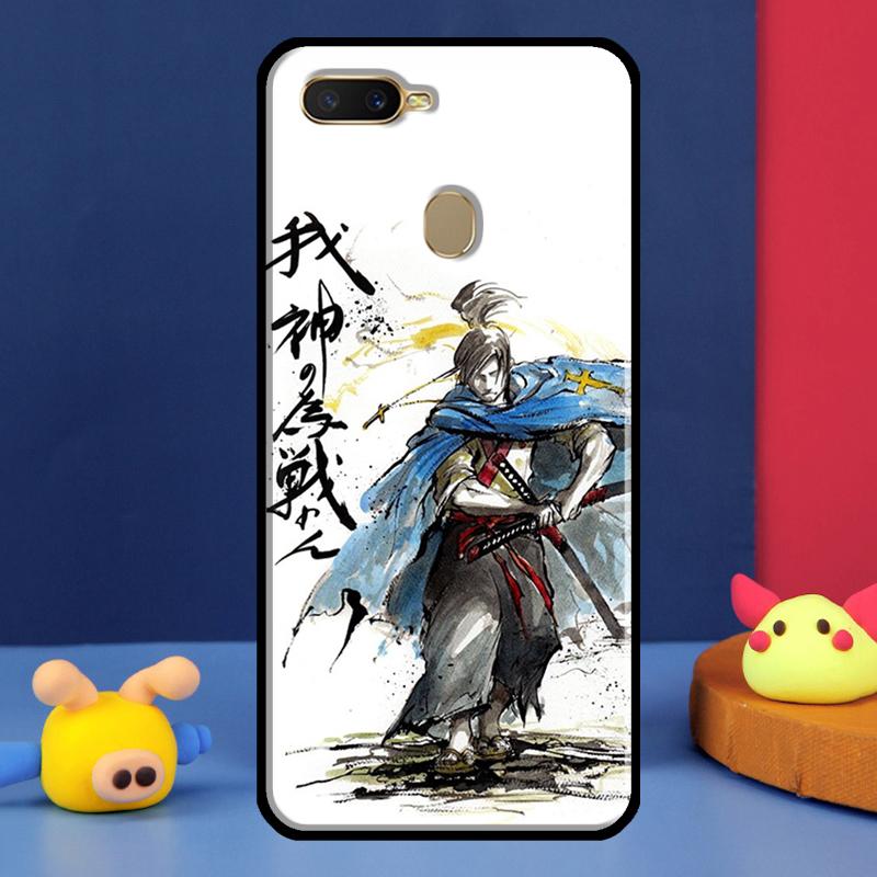 Японский самурай Для Oppo A54 A57 S A78 A58 A98 A5 A9 A91 A15 A16 A17 A52 A72 A76 A96 A74 A94 A77 Чехол для телефона
