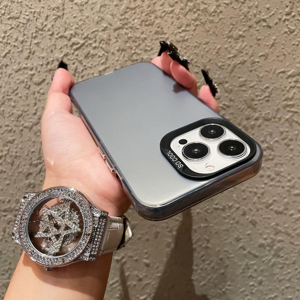 Простой IMD цвет серебристый чехол подходит для чехлов для телефонов Iphone16promax Apple 15 защитные чехлы 14 и 13 чехлы с мягкими краями