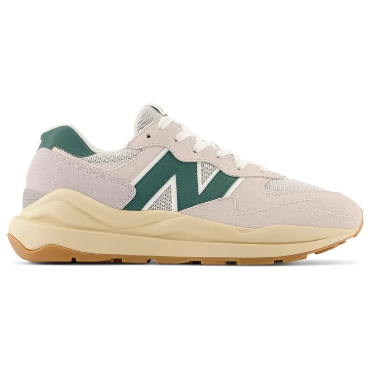 New Balance Зеленые кроссовки унисекс Moonbeam Nightwatch 57/40 Кремовые с морской солью M5740RSG