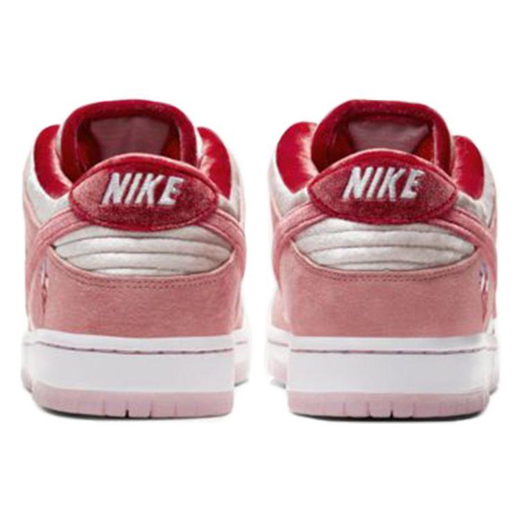 StrangeLove x Nike Dunk Low SB Valentines Day Unisex Sneakers Pink Bright-Melon Gym-Red CT2552-800