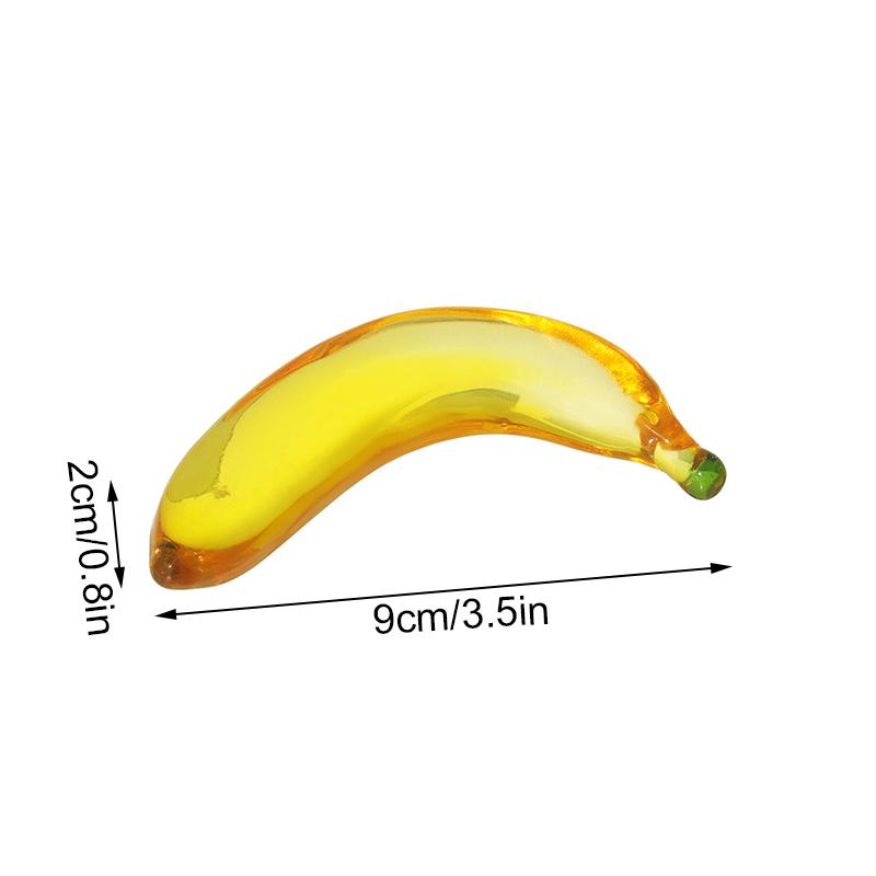 1шт хрустальная скульптура из фруктов, украшение для дома и кухни, ручная работа, стеклянная статуэтка из клубники, лимона, банана, груши