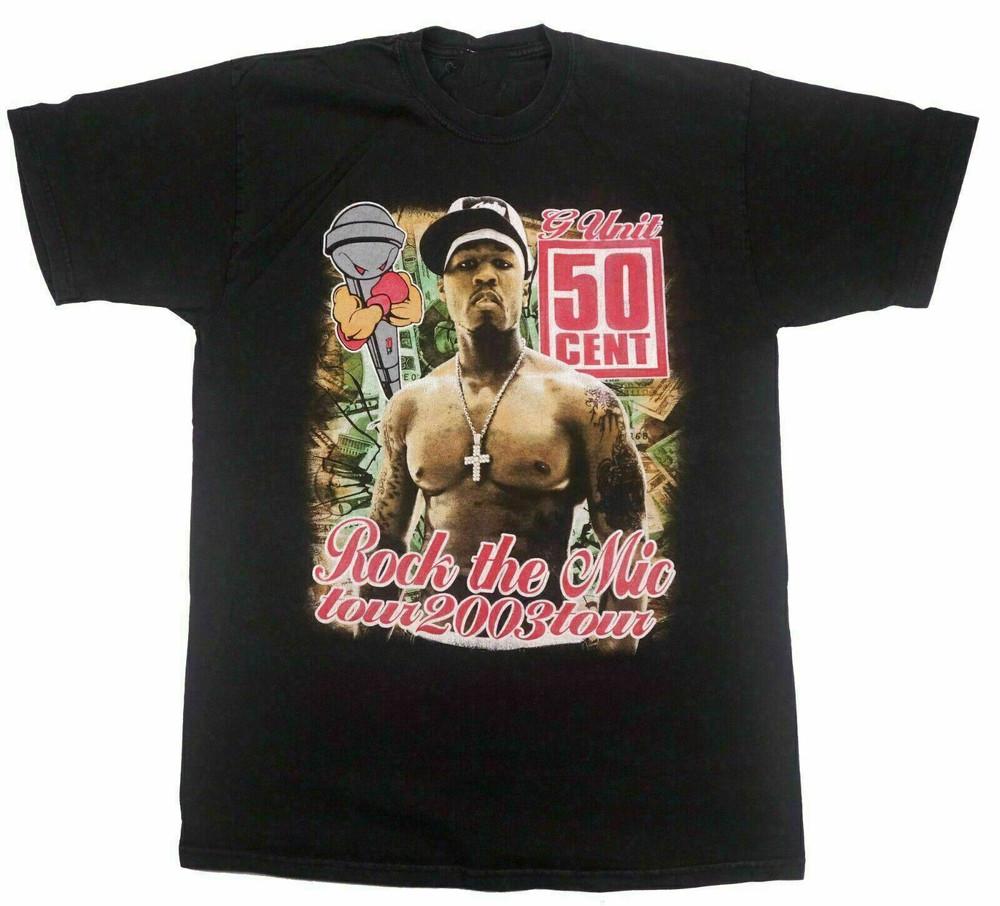 50 CENT THE MIC TOUR 2003 Тур Футболка Унисекс Все Размеры от S до 2345XL Унисекс Футболка