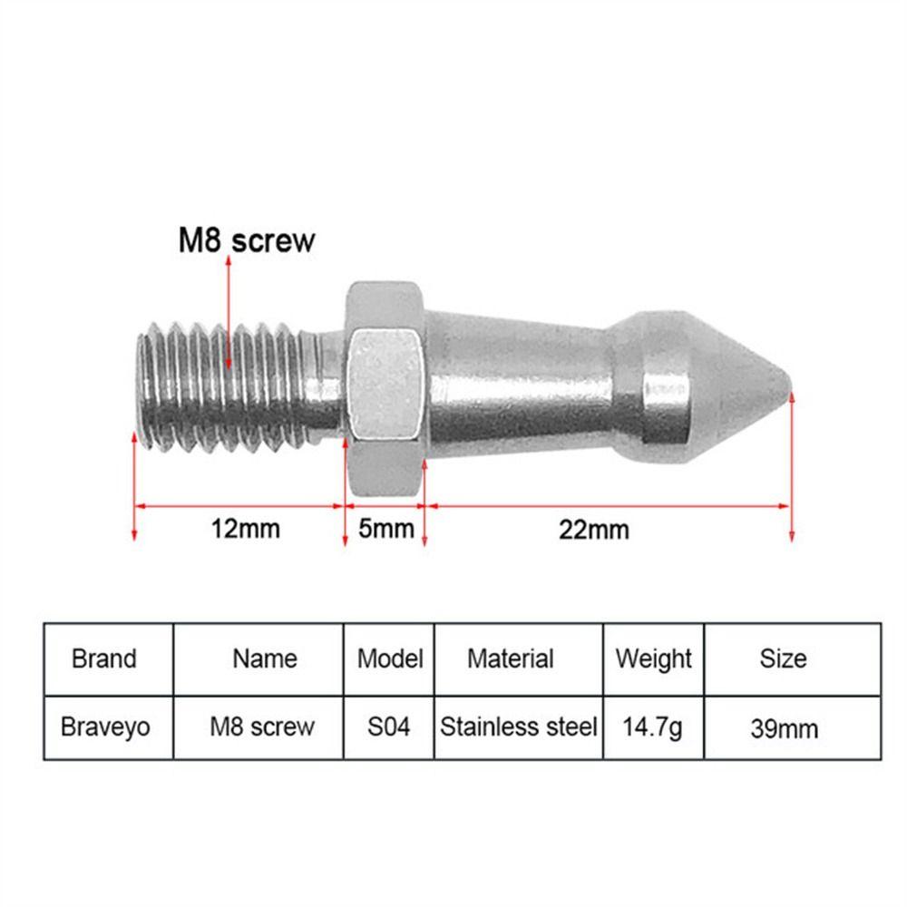 Foot Spike Monopod Feet Screw 1/4 3/8 M8 Inch Tripod Foot Pad Tripod Spike Photography