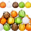 Pack Of 20 Matte Finish Halloween Pumpkin Baubles Decorations Plastic Hanging Ornament For Holiday Parties