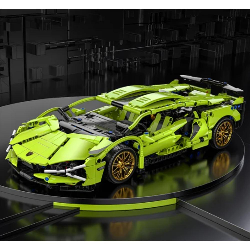 Технические Конструкторы Bugatti Lamborghinis Гиперкар Гоночный Автомобиль Модель Собери Транспортное Средство Кирпичики Игрушки Для Мальчиков Детей Подарки