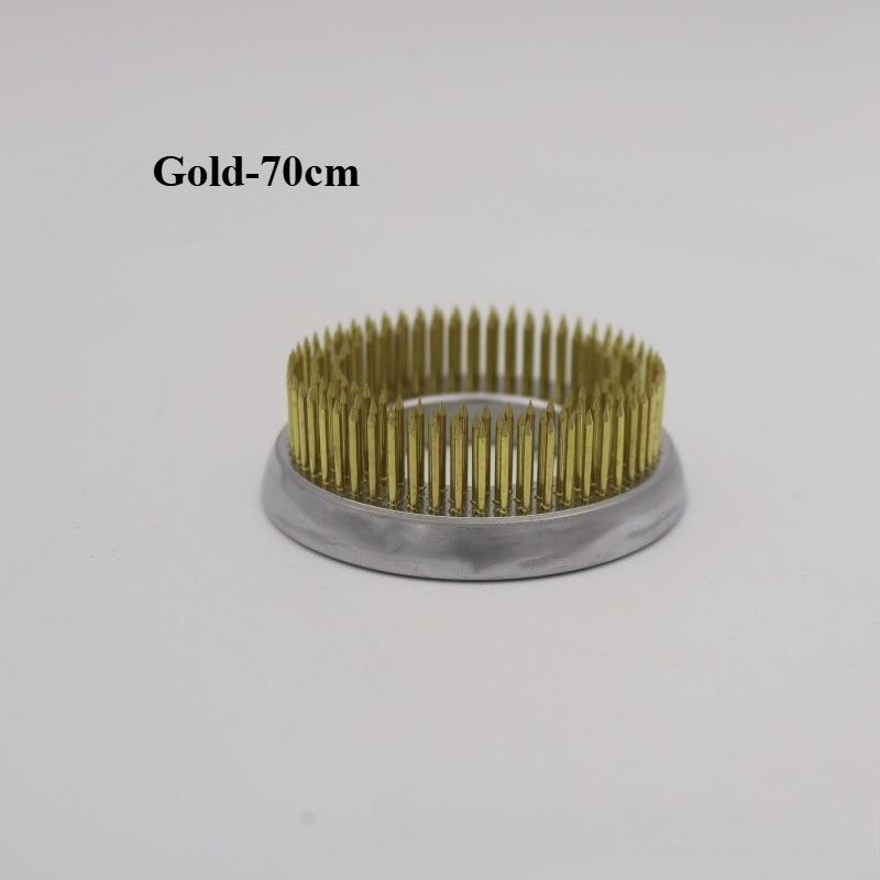Silver/Gold/Black 70/120/150/200cm Round Kenzan Ring Japanese Flower Arrangement Base Stainless Copper Ikebana Florist Tool
