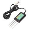 8 In 1 Soil Tester IP68 Water Proof Soil Temperature Humidity EC PH NPK Salinity Sensor with Stainless Steel Probes for Greenhouse Breeding Soil