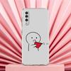 Чехол для телефона Samsung A56 A36 A26 A24 A16 A14 A12 A32 A50 A70 A20E A22 A40 A34 A54 A42 A52 5G A04s A06 Защитная крышка Милый средний палец