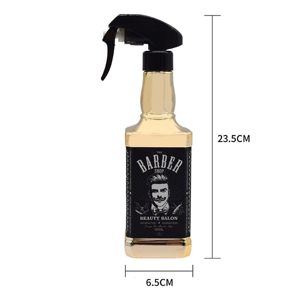 Контейнер-пульверизатор для салона 500 мл Парикмахерская бутылка-спрей Чайник с ретро-рисунком Садовая лейка Парикмахерские инструменты для укладки волос