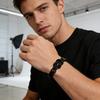 Регулируемый мужской браслет-веревка Браслет с узлом бесконечности Простой черный браслет-веревка с карточкой Подарок мужу, парню, брату, сыну