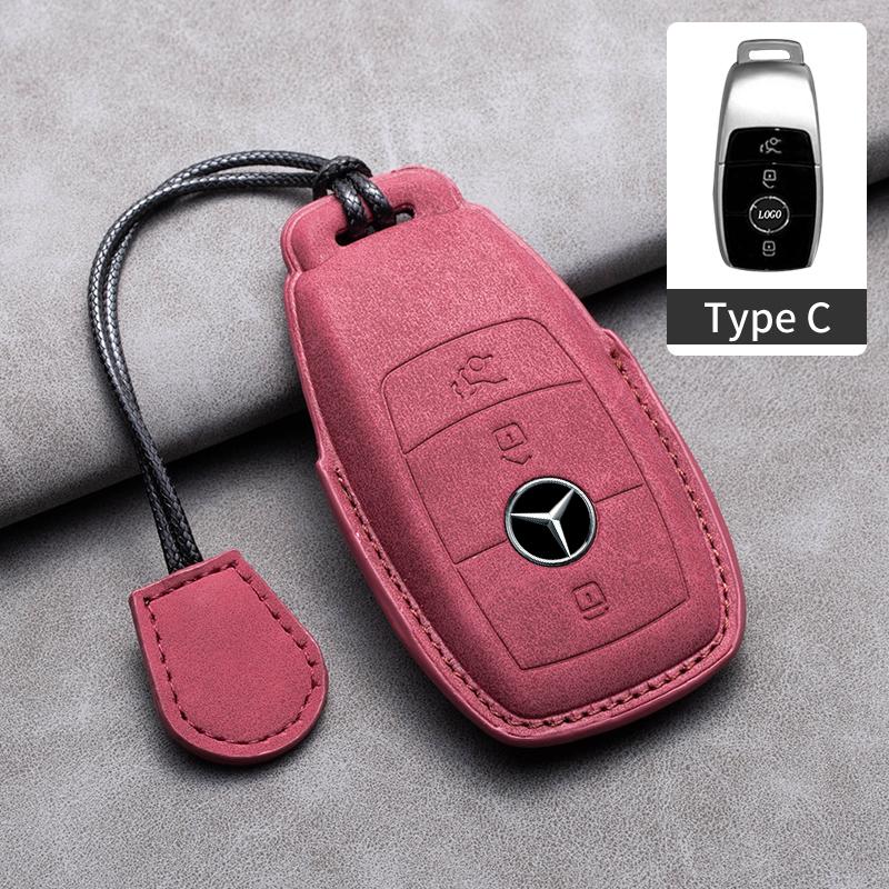 Car Key Case Cover For Mercedes Benz A C E S G Class GLC CLE CLA GLB GLS W177 W205 W213 W222 AMG W206 W223 S350 C260 C300 S400