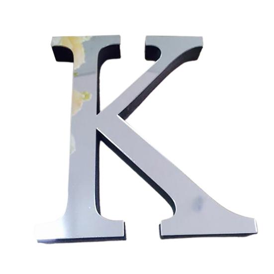 Популярные свадебные английские любовные письма домашний декор 3D зеркальные настенные наклейки алфавит рождественский декор ARI