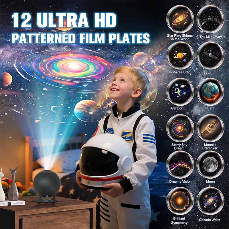 Planetarium Projector 12 Image Discs Galaxy Projectors Star Night Light Ceiling Mood Lighting Space Lamp Christmas Decoration