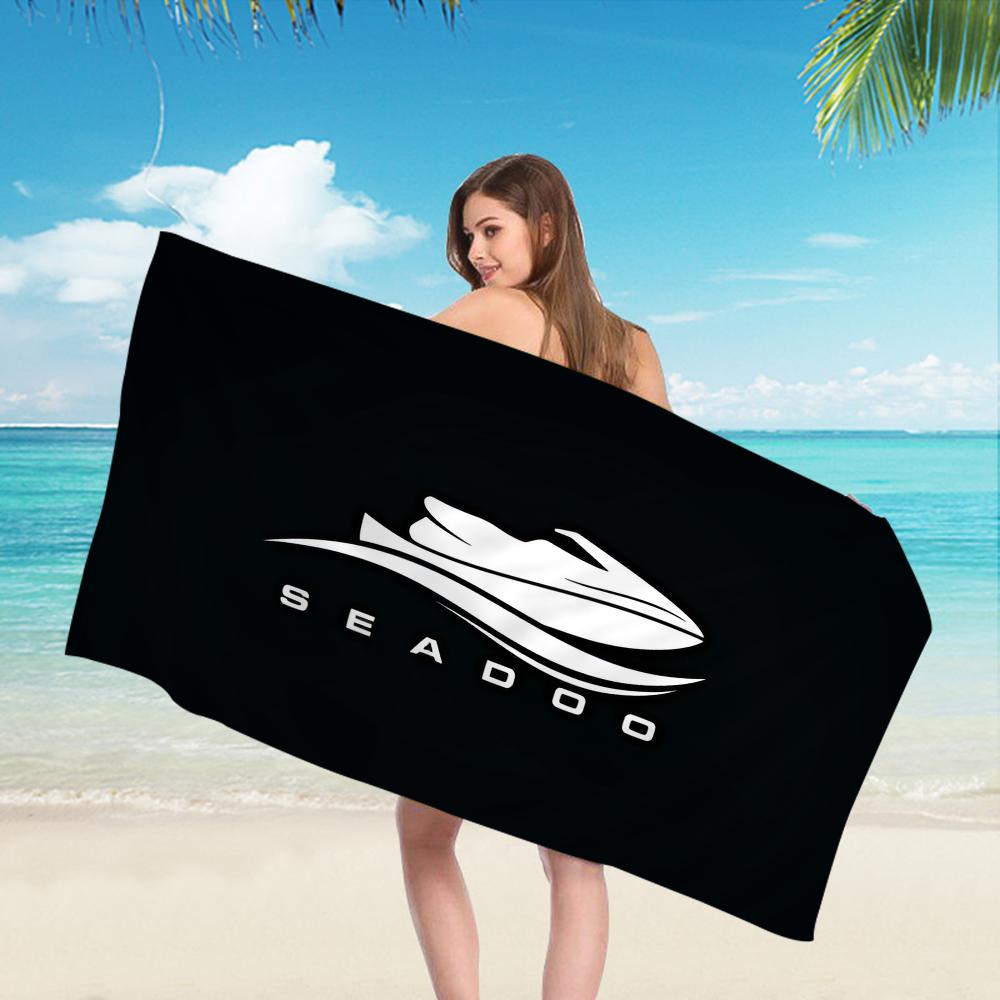 S-Sea D-Doo Seadoo Микрофибра Пляжное полотенце Впитывающее Быстросохнущее Мягкое Йога Плавание Курорт Альпинизм Полотенце