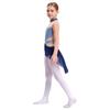 Kids Girls Lyrical Dance Performance Costume Sleeveless Rhinestone Ballet Gymnastic Leotard Figure Skating Competition Dancewear