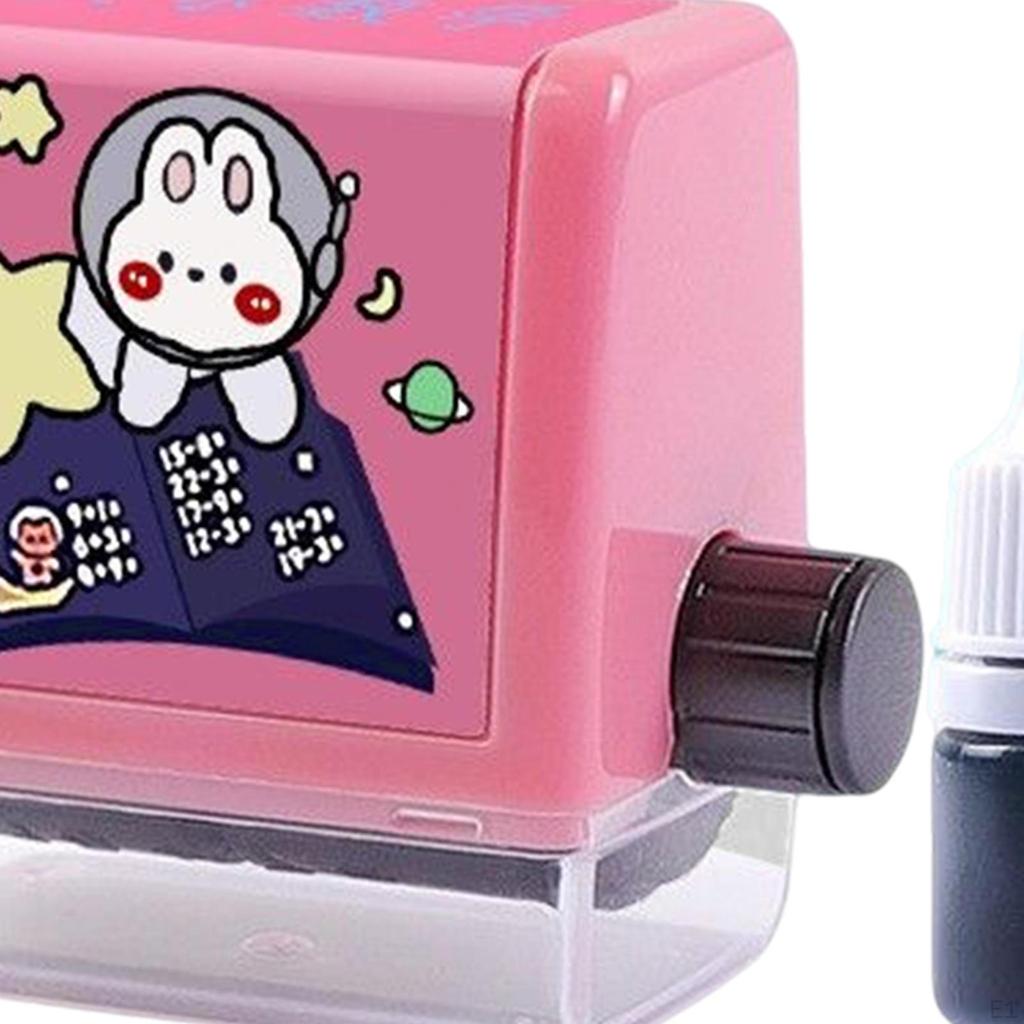 Number Rolling Stamp Addition Subtraction Arithmetic Tool Practice