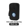 VFHJQ1 Electronic Organizer Shockproof USB Cable Charger U Disk Case For Volkswagen VW Scirocco Jetta Beetle Golf 4 5 6 Passat Polo B5