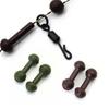 20PCS Carp Fishing Chod Sleeves Beads Carp Hair Rig Soft Quick Change Beads for Helicopter Rigs Carp Terminal Tackle Accessories