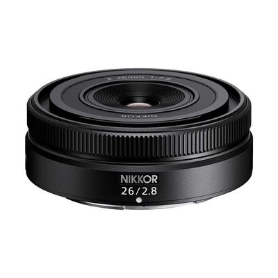 Nikon Объектив с фиксированным фокусным расстоянием NIKKOR Z 26mm f/2.8 байонет Z совместимый с полнокадровым форматом черный