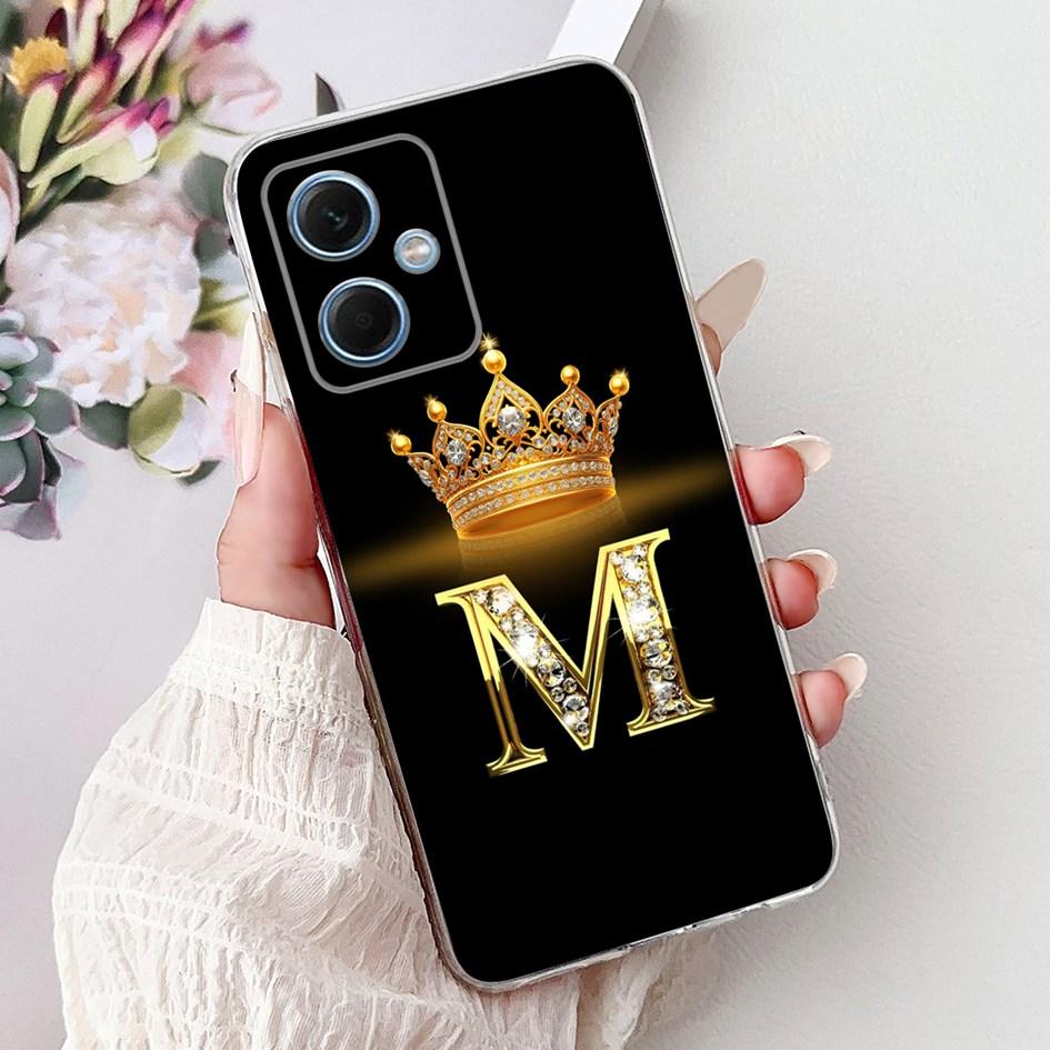 Чехол для Xiaomi Redmi Note 12 5G Милые Буквы Короны Прозрачный Силиконовый Мягкий Тонкий Чехол Для Телефона Redmi Note 12 Pro Plus