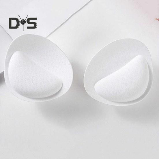 Bra Pad Ultra Thick Good Breathability Bra Insert Triangle Sponge Push Up Bra Pad Women Invisible Insert Swimsuit Bikini Breast Enhancers Chest Cup