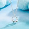 Простые геометрические круги кулон ожерелье ключицы цепь индивидуальность мода дизайн аксессуары ювелирные изделия девушки подарок