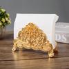 Europe Style Table Tissue Holder Napkin Rack Stand Metal Art Craft Home Decoration El Restaurant Desktop Cafe Ornaments Gift