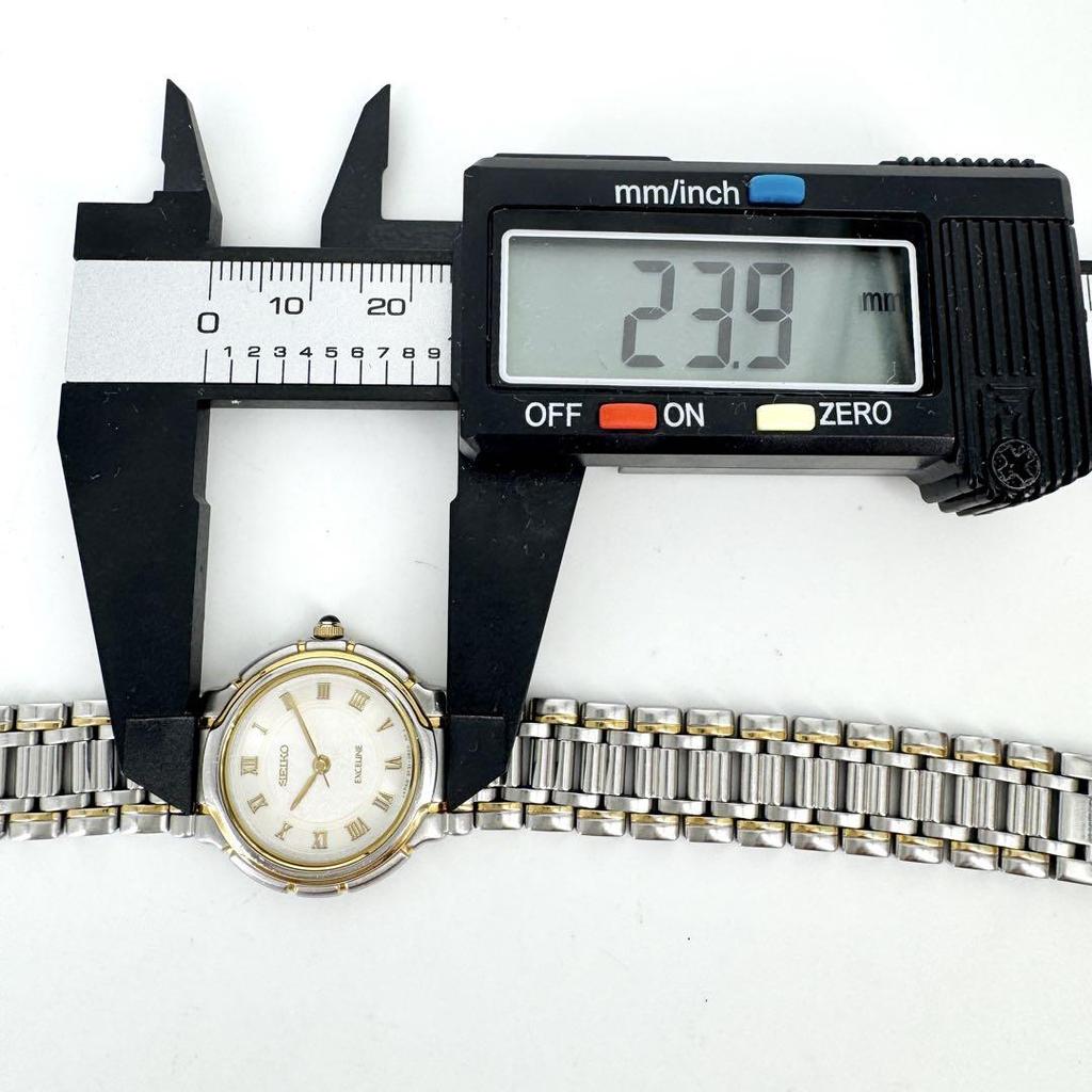[USED] Battery SEIKO EXCELINE Round Two-tone Watch