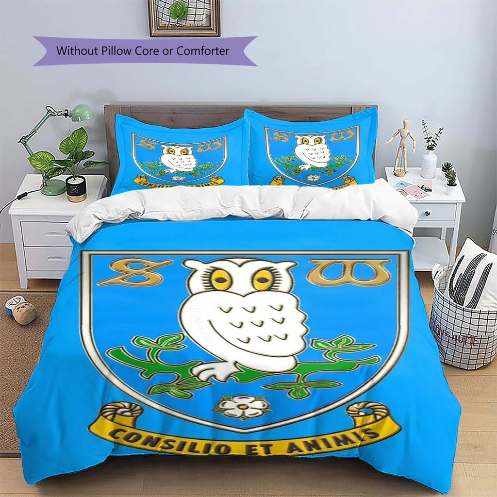 Sheffield Wednesday Football Club Custom Name Pattern Bedding,Quilt Set Quilt Cover Pillowcase Home Birthday Gift(1 * duvet cover + 2 * pillowcase, wi