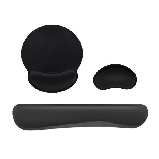 Коврик для мыши с подставкой для запястья из резиновой пены с эффектом памяти, очень толстая нескользящая основа, износостойкая