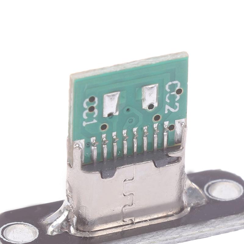 5 шт. разъем USB 3.1 Type C с винтовой фиксирующей пластиной Type-C USB Jack 3.1 Type-C 2Pin 4Pin женский разъем разъем для зарядки порт