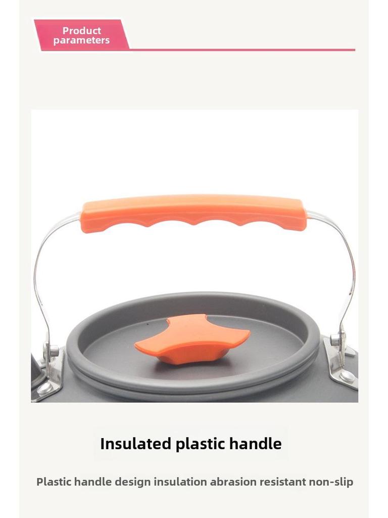 Большой емкости портативный чайник и заварочный чайник для кемпинга на открытом воздухе